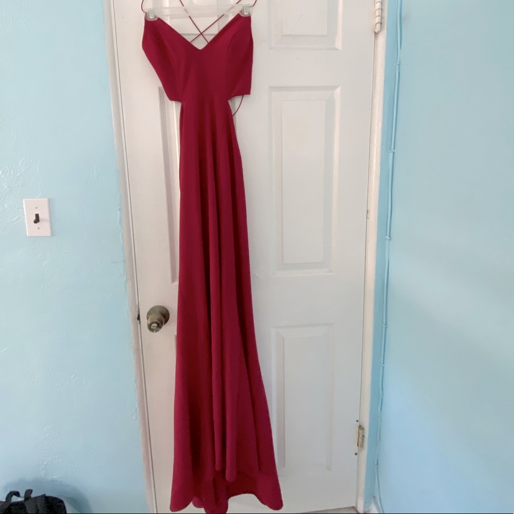 High Slit Red Dress